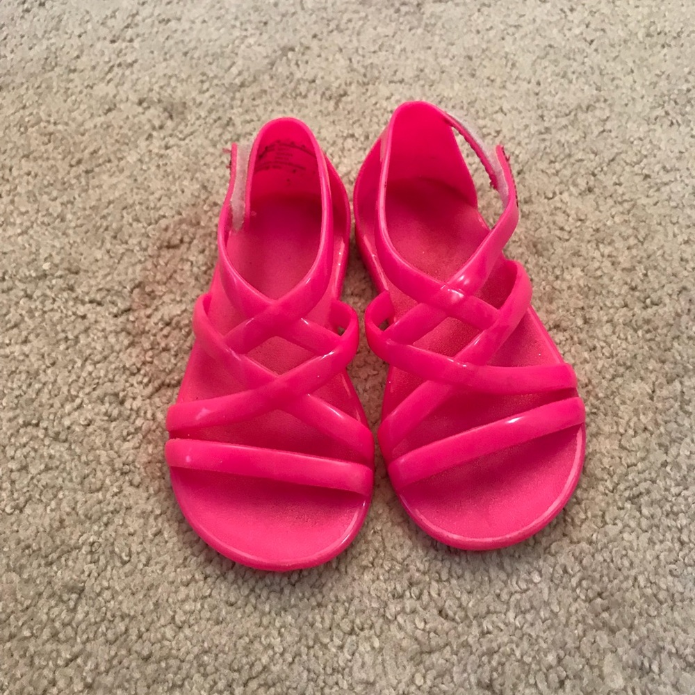 Pink gladiator sandals